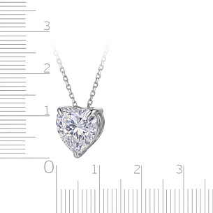 Колье из серебра с фианитом