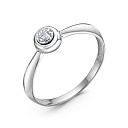 Кольцо из белого золота с бриллиантом