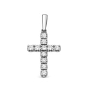 Подвеска из белого золота с бриллиантами