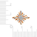 Кольцо из красного золота с бриллиантами