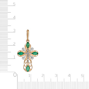 Крест из красного золота