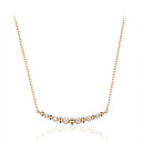 Колье из красного золота с бриллиантами