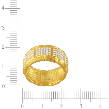 Кольцо из серебра с фианитом