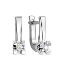 Серьги из белого золота с бриллиантами