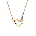 Колье из красного золота с бриллиантами