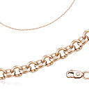 Цепь автомат из красного золота, плетение бельцер (ролло)