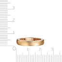 Кольцо обручальное из красного золота с бриллиантами