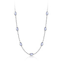 Колье из серебра с фианитом