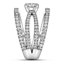 Кольцо из белого золота с бриллиантами