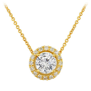 Колье из желтого золота с бриллиантами