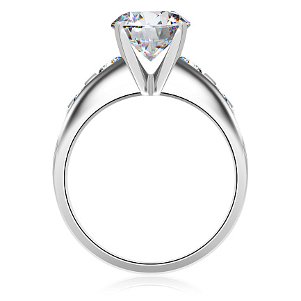 Кольцо из платины с бриллиантами