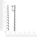 Серьги с английским замком из серебра