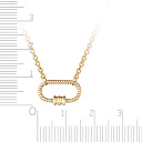 Колье из желтого золота, плетение панцирное