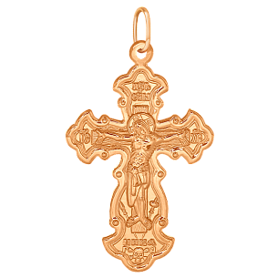 Крест из красного золота