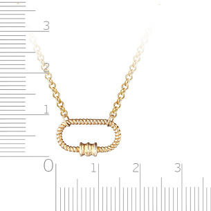 Колье из желтого золота, плетение панцирное