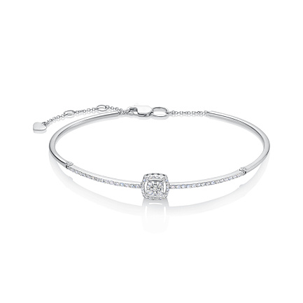 Браслет из белого золота с бриллиантами