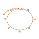 Браслет из красного золота с бриллиантами