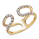 Кольцо из желтого золота с бриллиантами