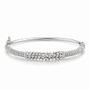 Браслет из белого золота с фианитом