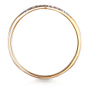 Кольцо из красного золота с фианитом