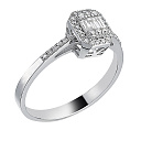 Кольцо из белого золота с бриллиантами