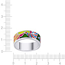 Кольцо из серебра с эмалью