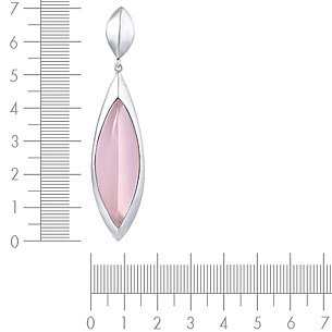 Подвеска из серебра с стеклом