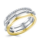 Кольцо из белого золота с бриллиантами