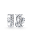 Серьги из белого золота с бриллиантами