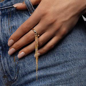 Кольцо из желтого золота