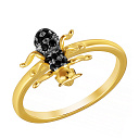 Кольцо из серебра с фианитом