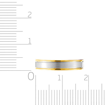 Кольцо обручальное из желтого золота