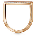 Кольцо из красного золота с бриллиантами