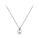 Колье из серебра с бриллиантом, позолотой