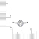 Кольцо из белого золота с бриллиантами