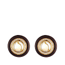 Серьги из желтого золота с бриллиантами, цитринами