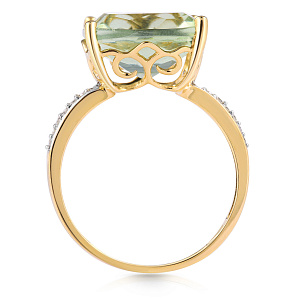 Кольцо из желтого золота с бриллиантами