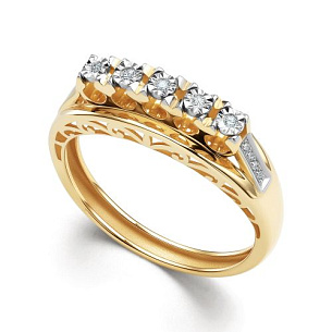 Кольцо из желтого золота