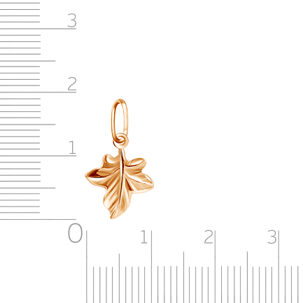 Подвеска из красного золота