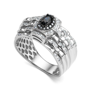 Кольцо из белого золота