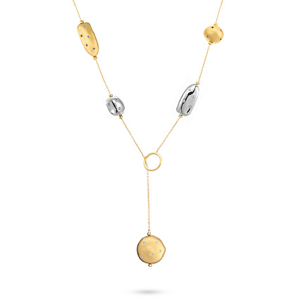 Колье из серебра с фианитами