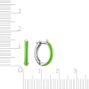 Серьги с английским замком из серебра с топазом