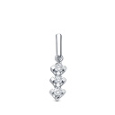Подвеска из белого золота с бриллиантами