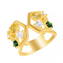 Кольцо из серебра с фианитом