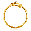 Кольцо из желтого золота с бриллиантом