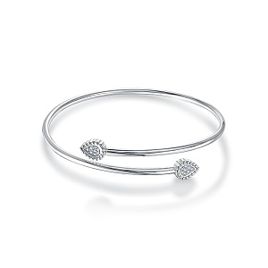 Браслет из белого золота с бриллиантами