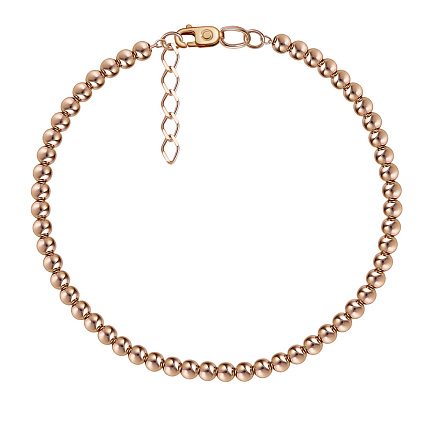 Браслет декоративный из красного золота