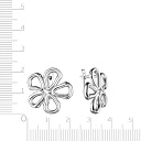 Серьги с английским замком из серебра