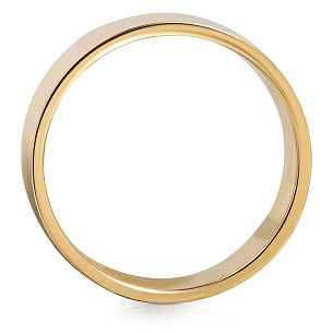 Кольцо обручальное из желтого золота