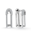 Серьги из белого золота с бриллиантами